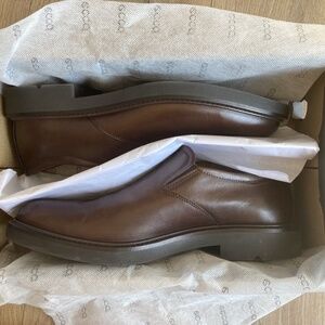 Men's ECCO Metropole London Shoe | Slip-On Dress Shoe in Cocoa Brown | US 9-9.5